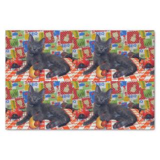 Trevor's BBQ / PicNic - Cute Cat / Kitten Tissue P Tissue Paper