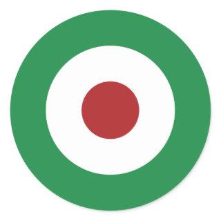 Tri-Color Mod Bullseye Classic Round Sticker