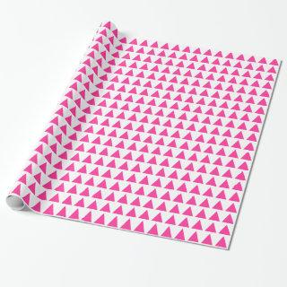 Triangles - Hot Pink on White