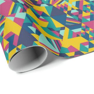 Triangular mosaic in blue