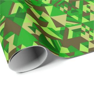 Triangular mosaic in green