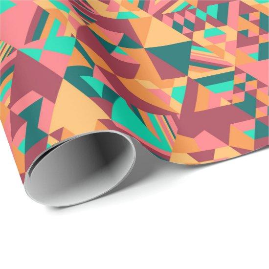 Triangular mosaic in orange