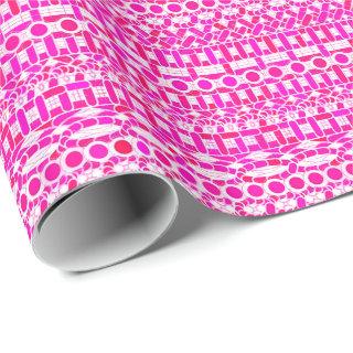 Tribal Batik - fuchsia, magenta, orchid and white