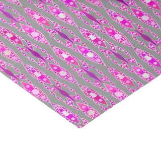 Tribal Batik - Fuchsia Pink, Violet and Grey Tissue Paper