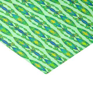 Tribal Batik - Mint, Emerald Green and Blue Tissue Paper