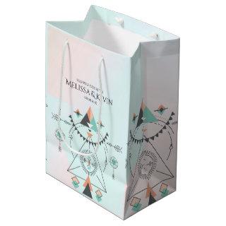 Tribal Colorful Geometric Totem Design Medium Gift Bag