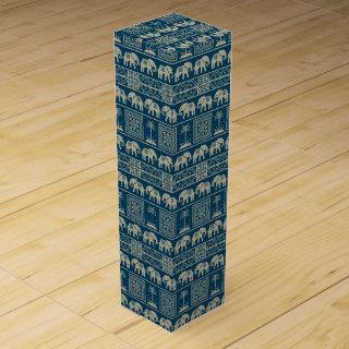 Tribal Elephant & Trees Wine Box