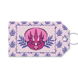Triceratops Pretty Pink Dinosaur Gift Tags