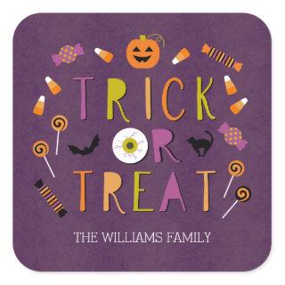 Trick Or Treat Halloween Gift Tag Stickers
