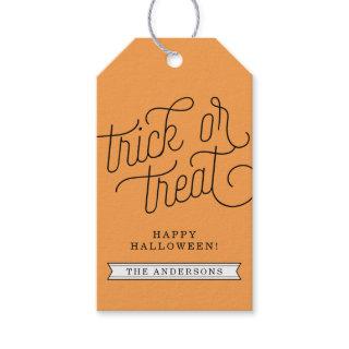 Trick or Treat Personalized Halloween Gift Tags