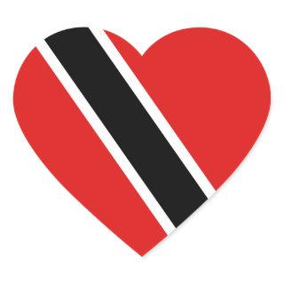 Trinidad and Tobago Flag Heart Sticker