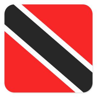 Trinidad & Tobago Flag Square Sticker