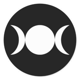 Triple Goddess Classic Round Sticker