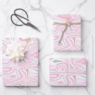 Trippy Pink and Green Swirls  Sheets