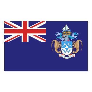 Tristan de Cunha Flag. Britain, British Overseas Rectangular Sticker