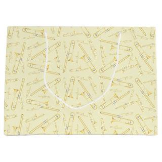 Trombone Musician Band Teacher  Large Gift Bag