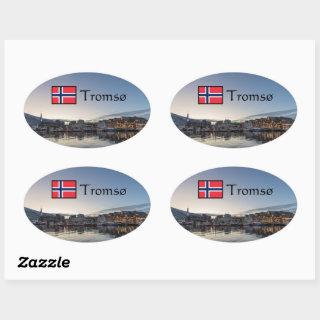 Tromso Norway Oval Sticker