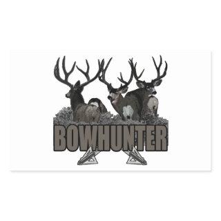 Trophy Bucks Bowhunter Rectangular Sticker
