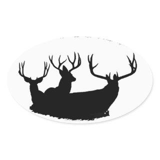 Trophy bucks oval sticker
