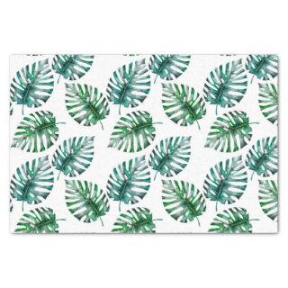Tropical Aloha Monstera Leaves Pattern Tissue Paper