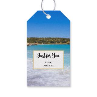 Tropical Beach Island Paradise Just for You Gift Tags