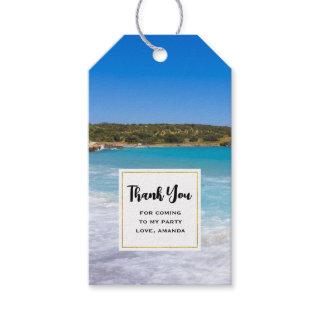 Tropical Beach Island Paradise Party Thank You Gift Tags