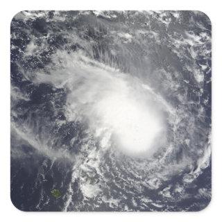 Tropical Cyclone Gael approaching Madagascar Square Sticker