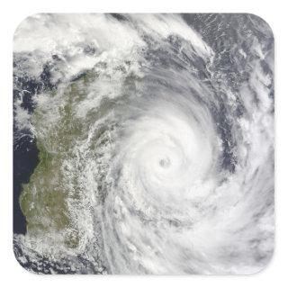 Tropical Cyclone Gael off Madagascar 2 Square Sticker