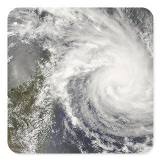 Tropical Cyclone Ivan approaching Madagascar Square Sticker