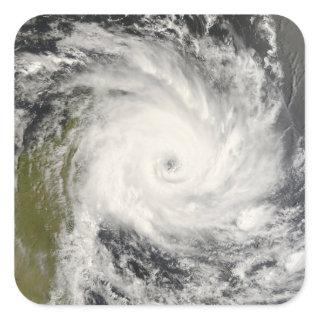 Tropical Cyclone Ivan over Madagascar Square Sticker