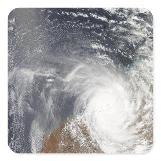 Tropical Cyclone Laurence over Western Australi Square Sticker