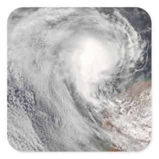 Tropical Cyclone Melanie off Australia Square Sticker