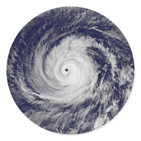 Tropical Cyclones Classic Round Sticker