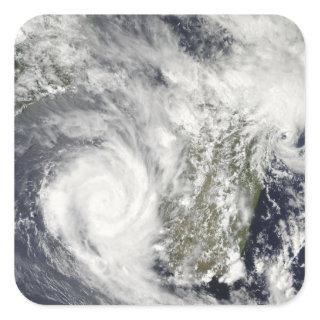 Tropical Cyclones Eric and Fanele 2 Square Sticker