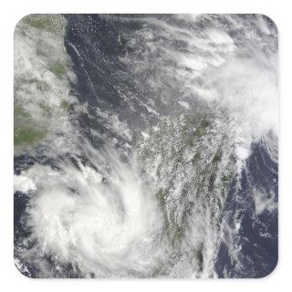 Tropical Cyclones Eric and Fanele Square Sticker