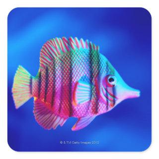 Tropical Fish Square Sticker