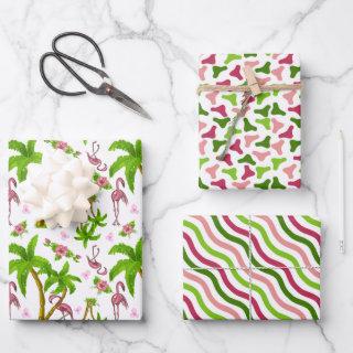 Tropical Flamingos and Flowers  Sheets