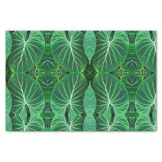 Tropical green leaves jungle leaves rain forest tissue paper