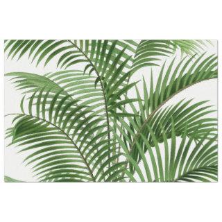 Tropical Greenery Watercolor Palm Tree Leaves   Tissue Paper