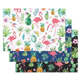 Tropical Melody Pattern Birds & Flowers  Sheets
