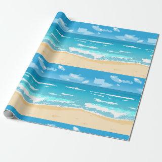 Tropical Ocean Beach Scene Coastal Landscape
