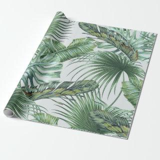 Tropical palm leaves, monstera, banana leaf, jungl