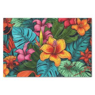 Tropical Paradise Exotic Flora Decoupage Paper