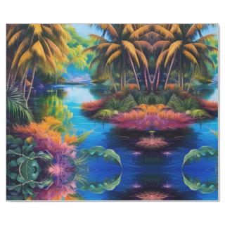 Tropical Paradise Reflection