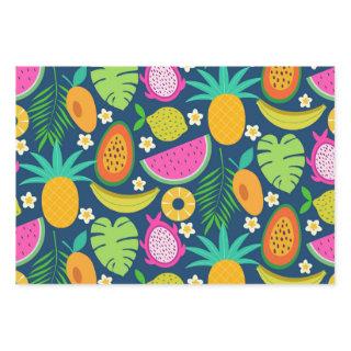 Tropical Pineapple Banana watermelon Fruits   Sheets