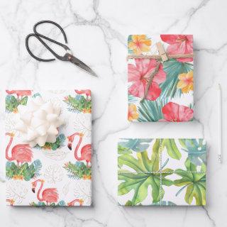Tropical Pink Flamingo And Flowers  Sheets