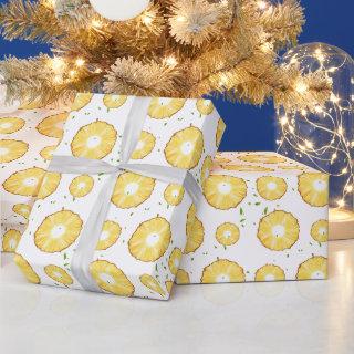 TROPICAL SUMMER FRUIT pineapple Slice pattern