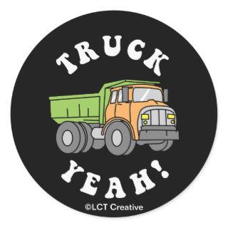 Truck Yeah Classic Round Sticker