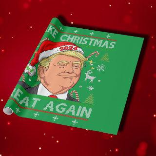 Trump 2024 Funny Make Christmas Great Again Green