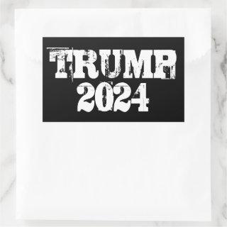 Trump 2024 rectangular sticker